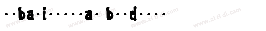 urbanistroman bold字体转换